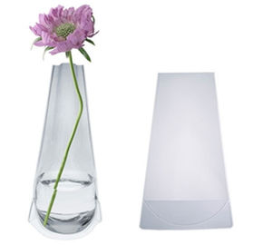Clear plastic vase, pvc folding vase, vase manufactory