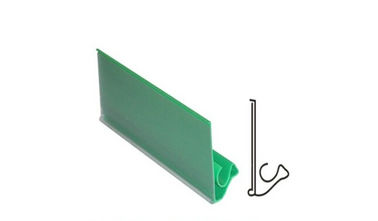transparent PVC extruded display data strip for supermarket display shelf