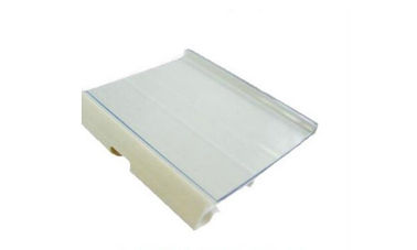 transparent PVC extruded display data strip for supermarket display shelf