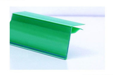 transparent PVC extruded display data strip for supermarket display shelf