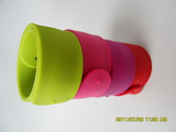 Pink / Green / Red / Blue Custom Rubber Silicone Bracelets Wristbands For Kids