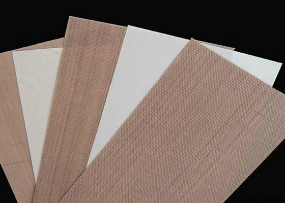 Άσπρο ντυμένο PTFE ύφασμα φίμπεργκλας, ντυμένο τεφλόν ύφασμα φίμπεργκλας