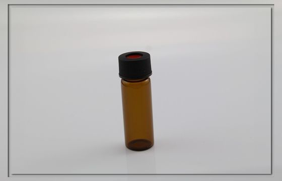 ανθεκτικά στη θερμότητα φιαλίδια 15mm, ηλέκτρινο χρώμα γυαλιού δειγμάτων διαφραγμάτων PTFE